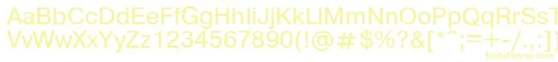 PragmaticaRegular Font – Yellow Fonts on White Background