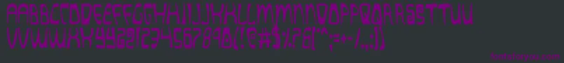 Шрифт Quatlc – фиолетовые шрифты на чёрном фоне