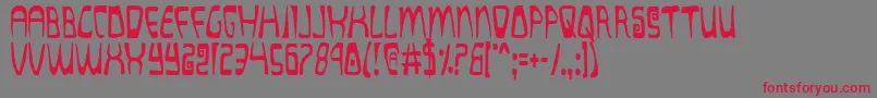 Quatlc Font – Red Fonts on Gray Background