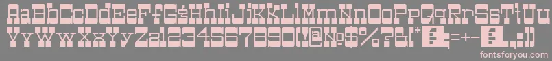 Bottoms Font – Pink Fonts on Gray Background