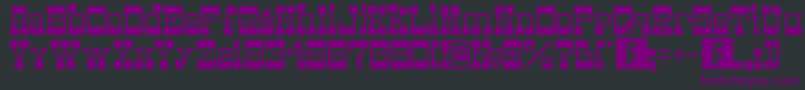 Bottoms Font – Purple Fonts on Black Background
