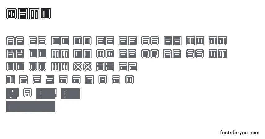 Schriftart Ohmu – Alphabet, Zahlen, spezielle Symbole