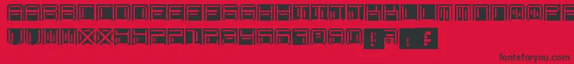 Ohmu Font – Black Fonts on Red Background