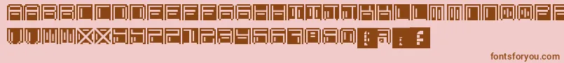 Ohmu Font – Brown Fonts on Pink Background