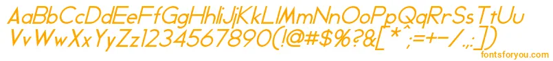 Fonte GeddesItalic – fontes laranjas