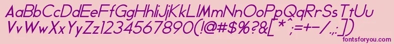 GeddesItalic Font – Purple Fonts on Pink Background