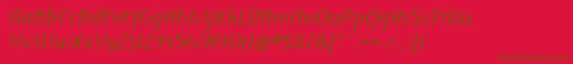Шрифт PfroyaleItalic – коричневые шрифты на красном фоне