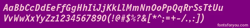 Weitere Informationen zur NewlettergothiccBolditalic-Schriftart NewlettergothiccBolditalic-Schriftart – Rosa Schriften auf violettem Hintergrund