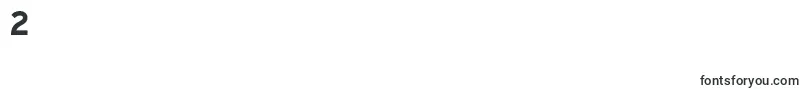 Шрифт ExpresswayrgBold – шрифты цифры 2