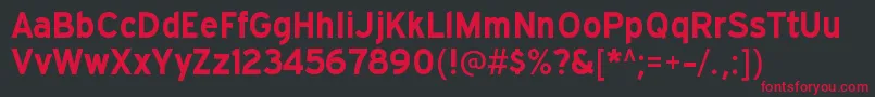 ExpresswayrgBold Font – Red Fonts on Black Background