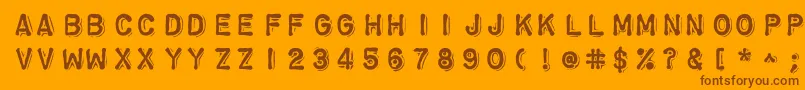 More about Chromosomeheavy Font Chromosomeheavy Font – Brown Fonts on Orange Background