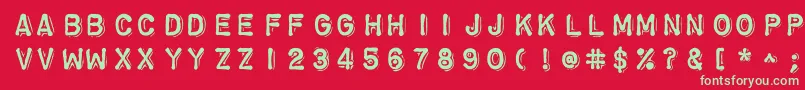 More about Chromosomeheavy Font Chromosomeheavy Font – Green Fonts on Red Background