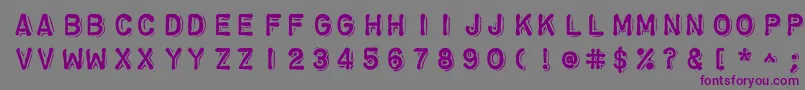 Chromosomeheavy Font – Purple Fonts on Gray Background