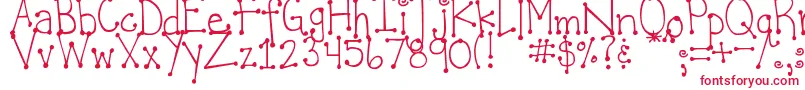 DjbItsFullOfDots Font – Red Fonts