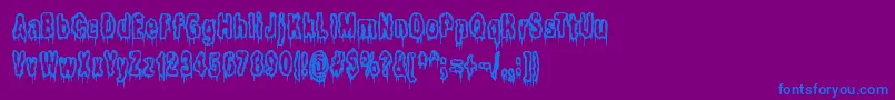 Itlivesintheswamp Font – Blue Fonts on Purple Background