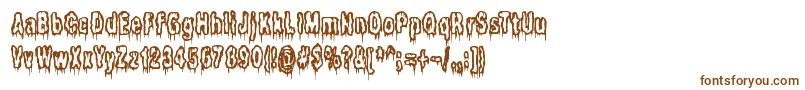 Itlivesintheswamp Font – Brown Fonts on White Background