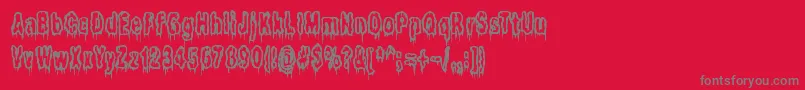 Itlivesintheswamp Font – Gray Fonts on Red Background