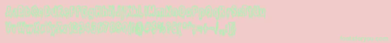 Itlivesintheswamp Font – Green Fonts on Pink Background