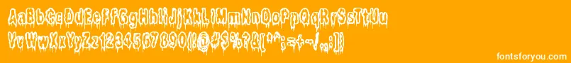 Itlivesintheswamp Font – White Fonts on Orange Background