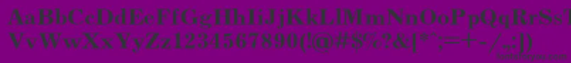 JournalBoldCyrillic Font – Black Fonts on Purple Background