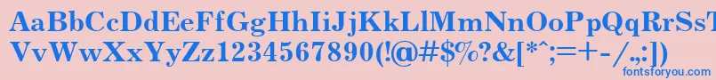 JournalBoldCyrillic Font – Blue Fonts on Pink Background