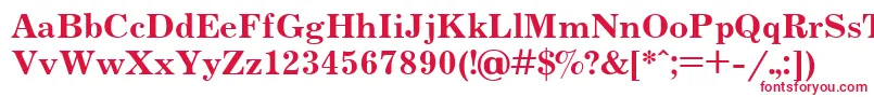 JournalBoldCyrillic Font – Red Fonts on White Background