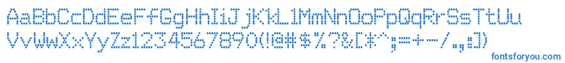 Matricha Font – Blue Fonts on White Background