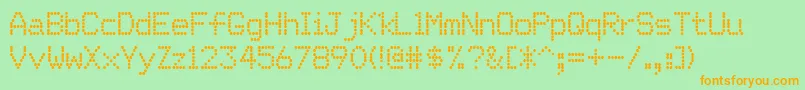 Matricha Font – Orange Fonts on Green Background