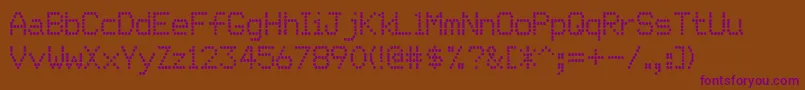 Matricha Font – Purple Fonts on Brown Background