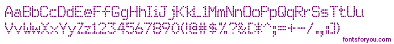 Matricha Font – Purple Fonts on White Background