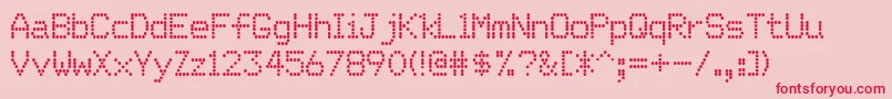 Matricha Font – Red Fonts on Pink Background
