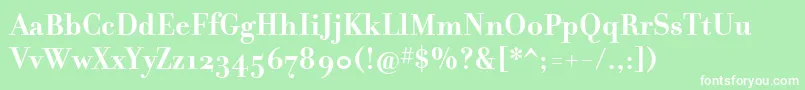 FilosofiaCyrBold Font – White Fonts on Green Background