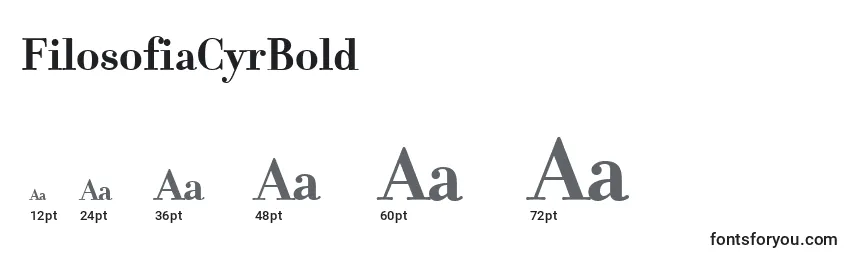 FilosofiaCyrBold Font Sizes