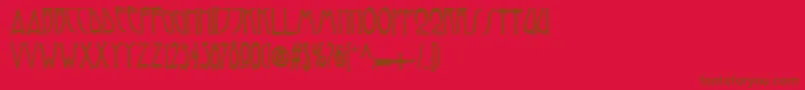 Подробнее о шрифте Reynold Contour Шрифт Reynold Contour – коричневые шрифты на красном фоне