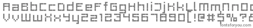 Rittswoodprofile6Regular-fontti – harmaat kirjasimet valkoisella taustalla