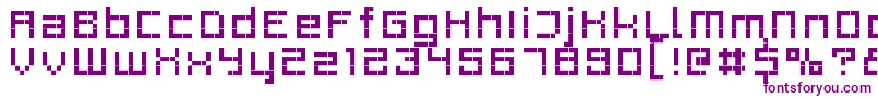 Police Rittswoodprofile6Regular – polices violettes sur fond blanc