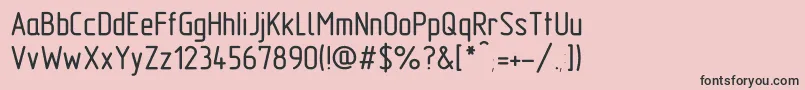 GostTypeABold Font – Black Fonts on Pink Background