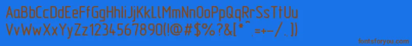 En savoir plus sur la police GostTypeABold Police GostTypeABold – polices brunes sur fond bleu