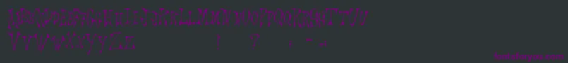 Подробнее о шрифте Scrawlings Шрифт Scrawlings – фиолетовые шрифты на чёрном фоне