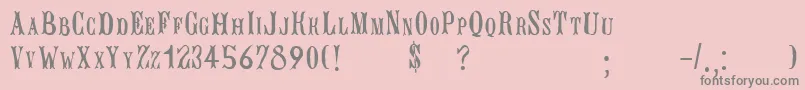 fuente BujardetfreresRegular – Fuentes Grises Sobre Fondo Rosa