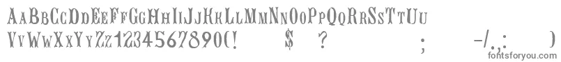BujardetfreresRegular Font – Gray Fonts on White Background