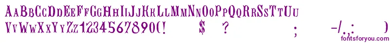 BujardetfreresRegular Font – Purple Fonts on White Background