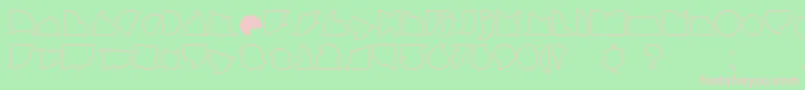 CallejeraFilete Font – Pink Fonts on Green Background