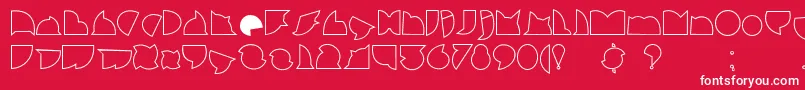 CallejeraFilete Font – White Fonts on Red Background