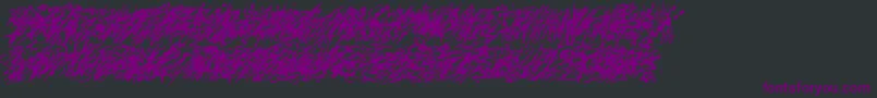 Pollock5ctt Font – Purple Fonts on Black Background