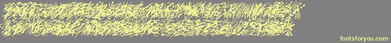 Pollock5ctt Font – Yellow Fonts on Gray Background