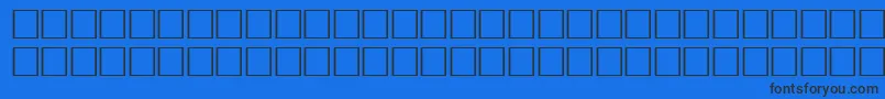 Vrfwfr Font – Black Fonts on Blue Background