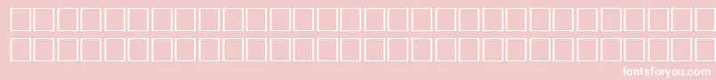 Vrfwfr-fontti – valkoiset fontit vaaleanpunaisella taustalla