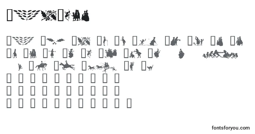 Fuente RacHoli - alfabeto, números, caracteres especiales