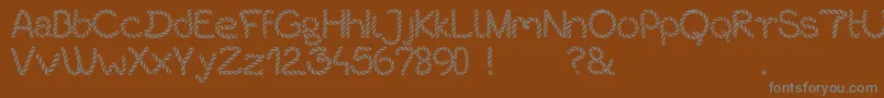 Шрифт Bistort – серые шрифты на коричневом фоне